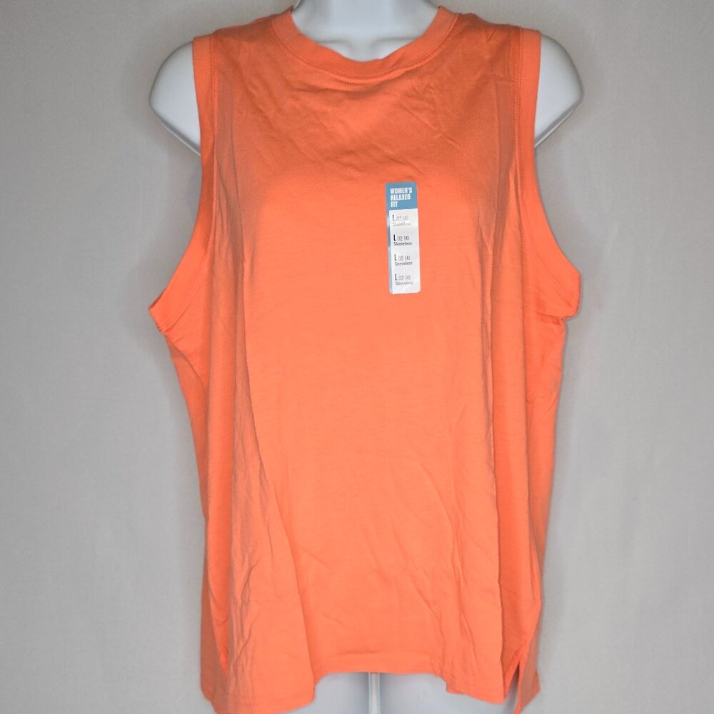 Carhartt Relaxed Fit Lightweight Tank in Fresh Salmon, Women's Size L, NWT